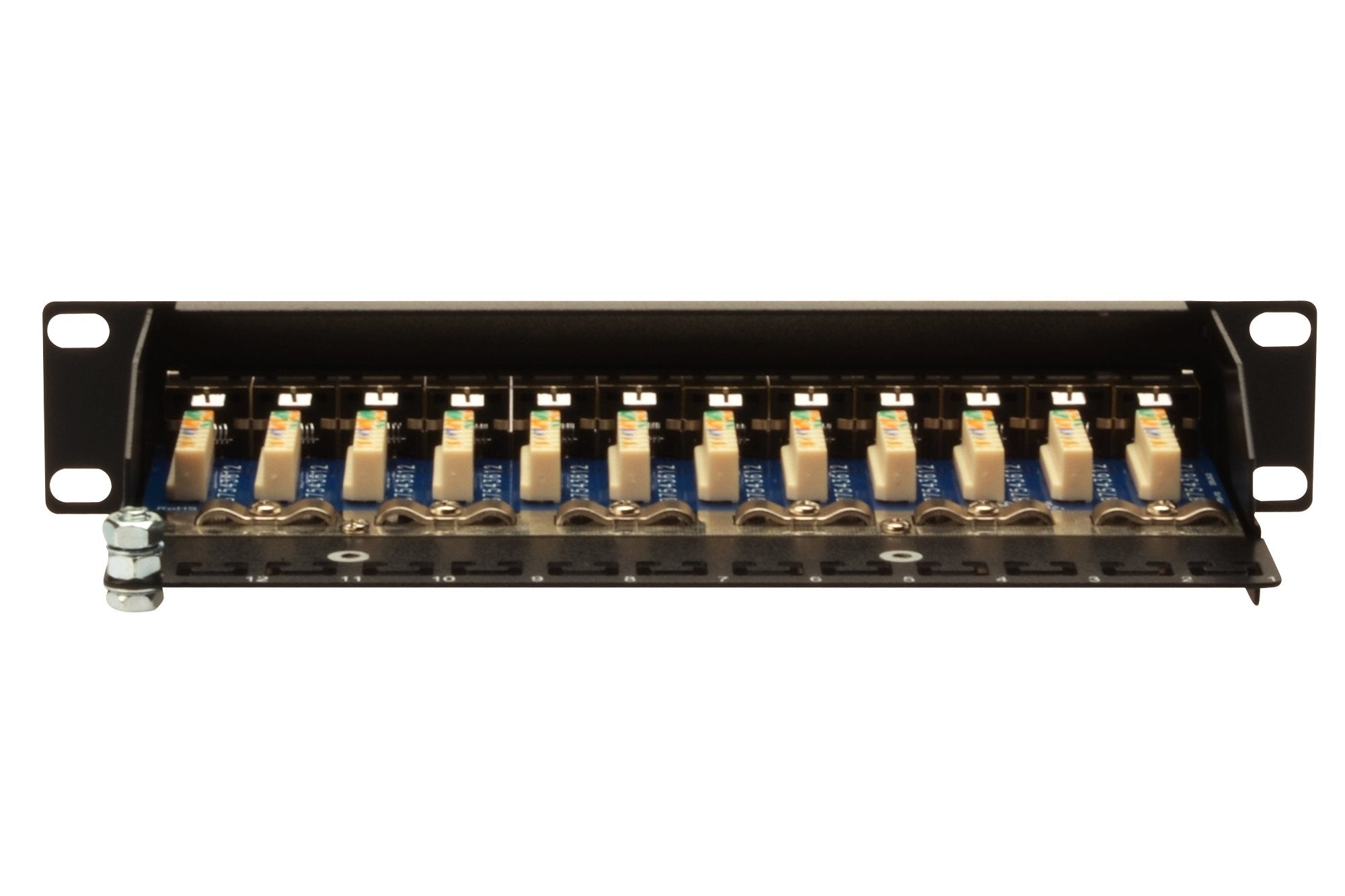 Patch Panel Digitus Cat5e 12port 1u Blindado, Negro, 10 ''