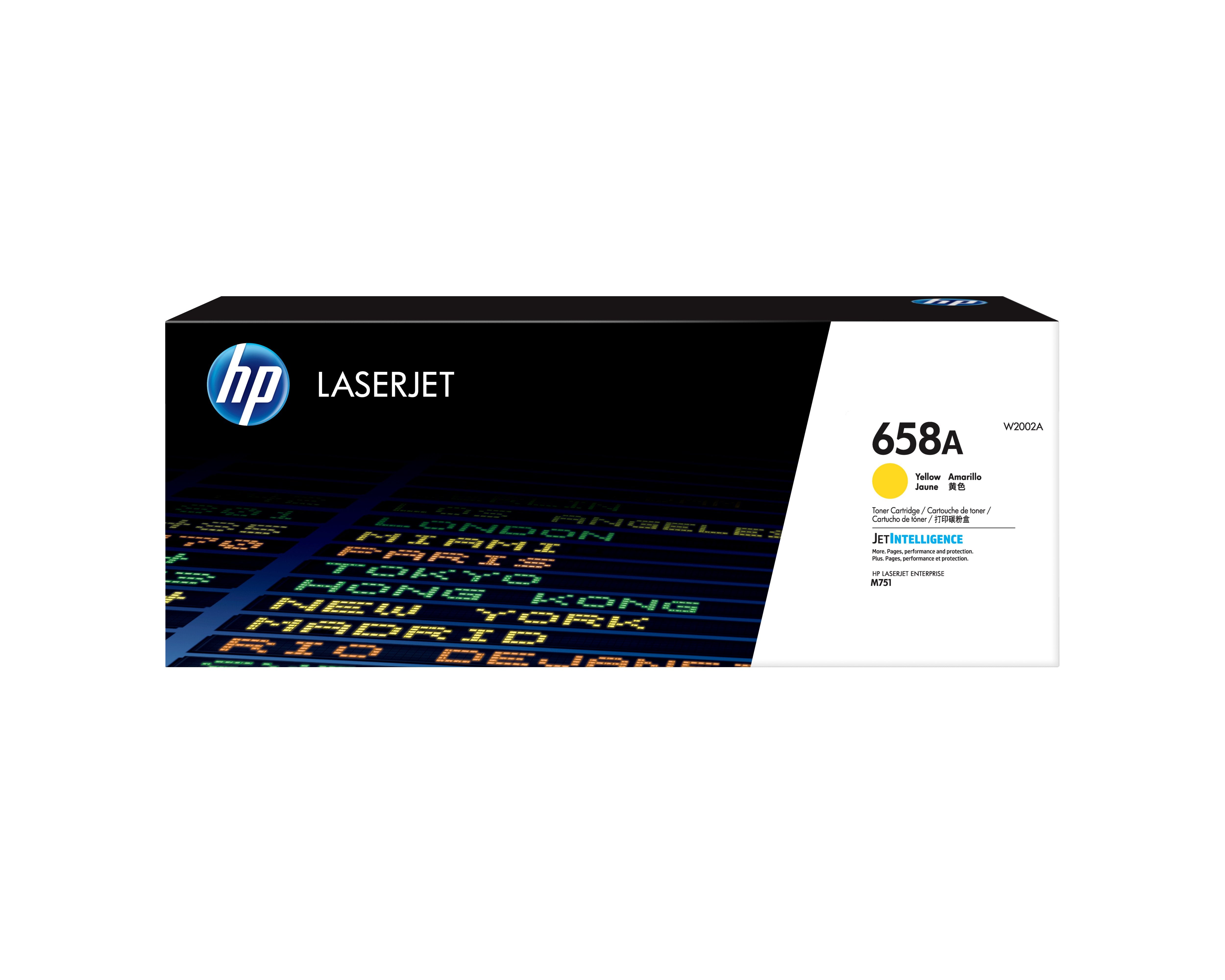 EAN 0192545710961 - HP 658A Yellow Original LaserJet Toner Cartridge cartucho de tóner 1 pieza(s) imagen 1