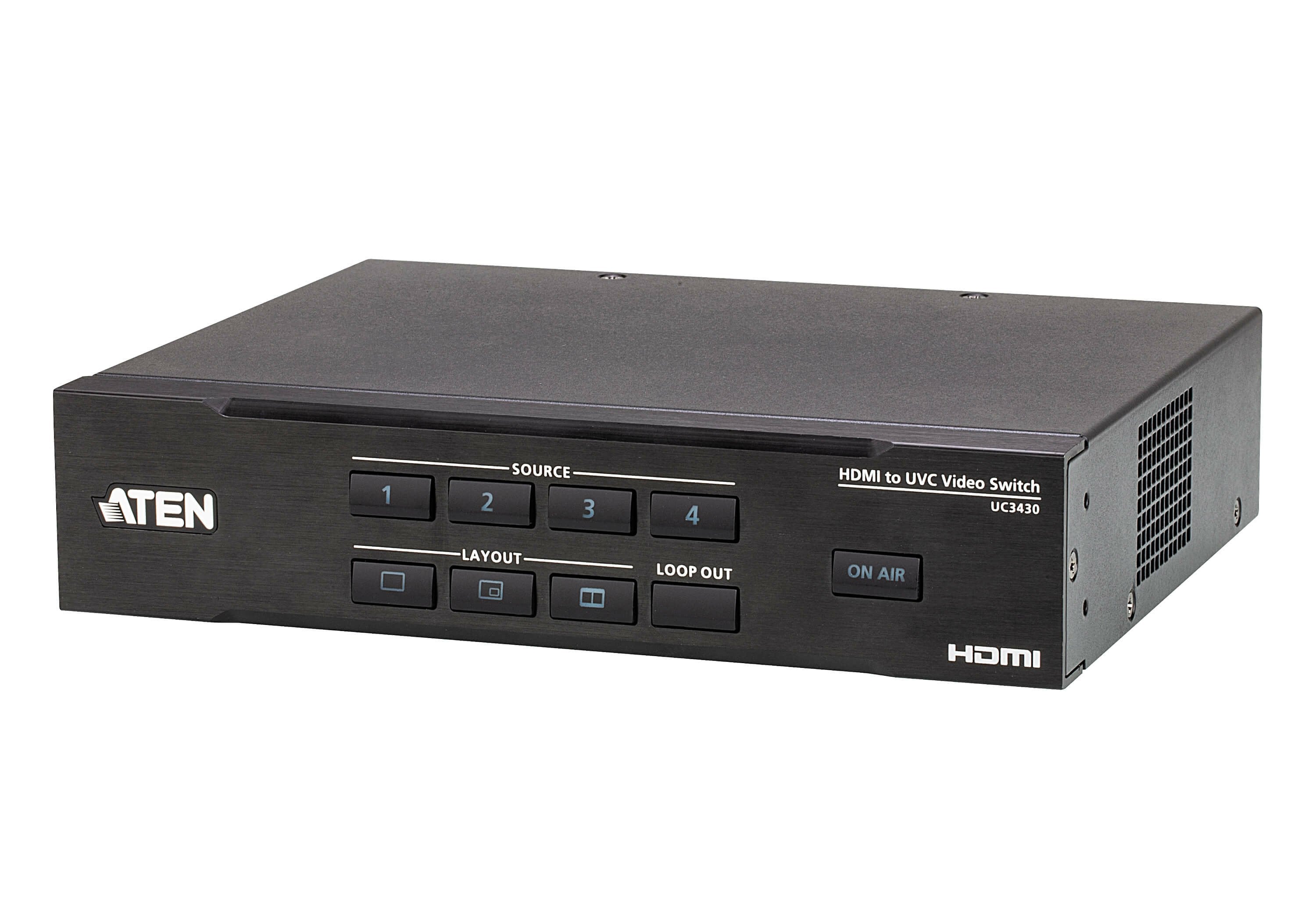 Camlive Pro 4k Conmutador De Vídeo Hdmi A Usb De 4 Entradas Aten Uc3430