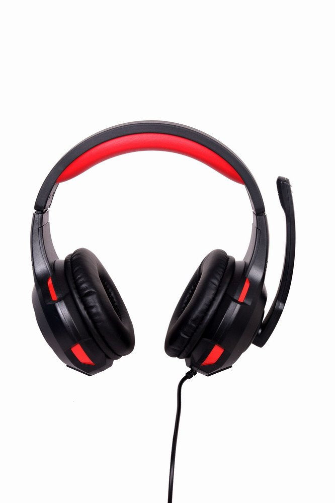 EAN 8716309110693 - Gembird GHS-U-5.1-01 auricular y casco Auriculares Alámbrico Diadema Juego Negro, Rojo imagen 4