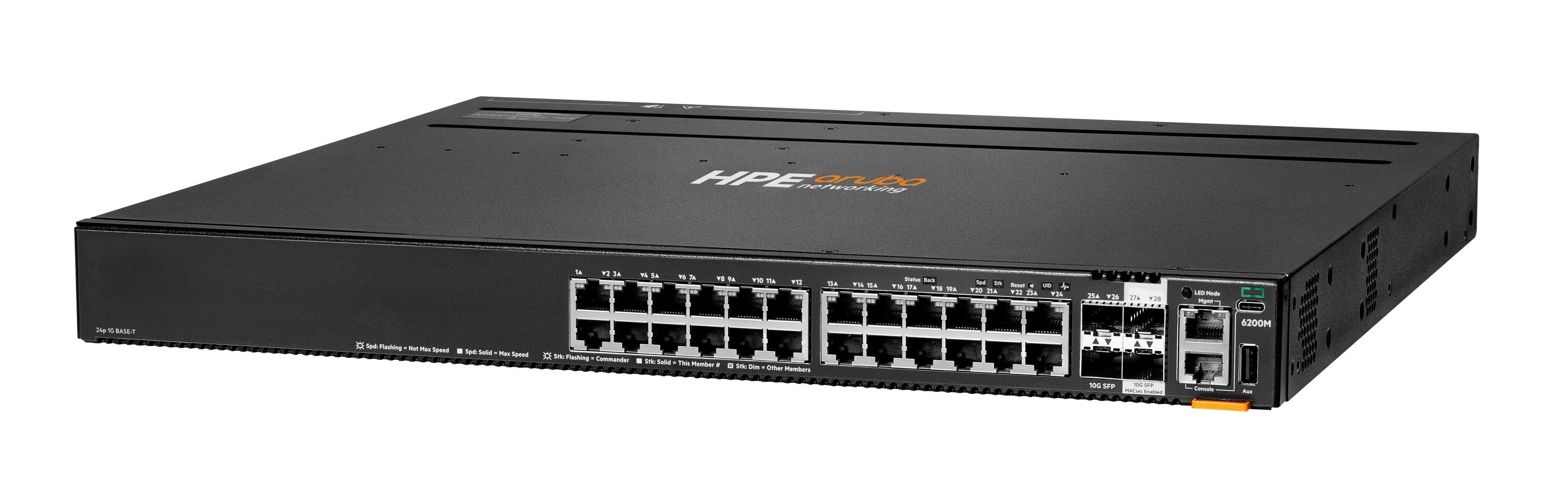 EAN 0190017535005 - HPE Aruba Networking CX 6200M 24G 4SFP+ Switch imagen 2