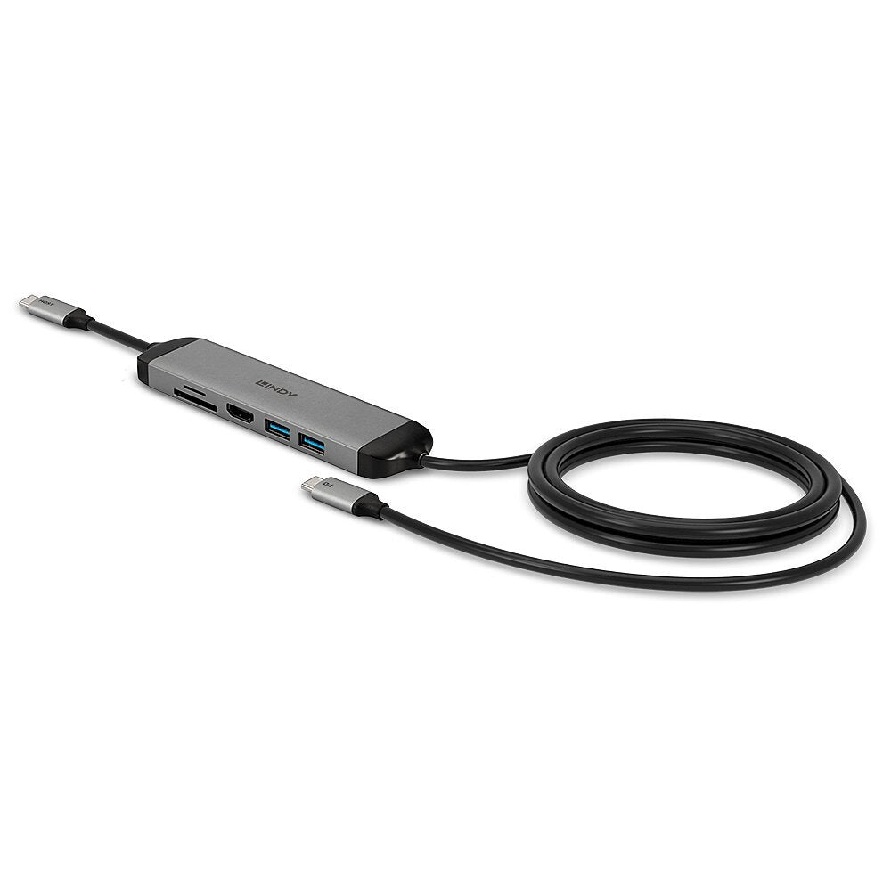 EAN 4002888433266 - Lindy 43326 base para portátil y replicador de puertos Alámbrico USB 3.2 Gen 1 (3.1 Gen 1) Type-C Negro, imagen 3