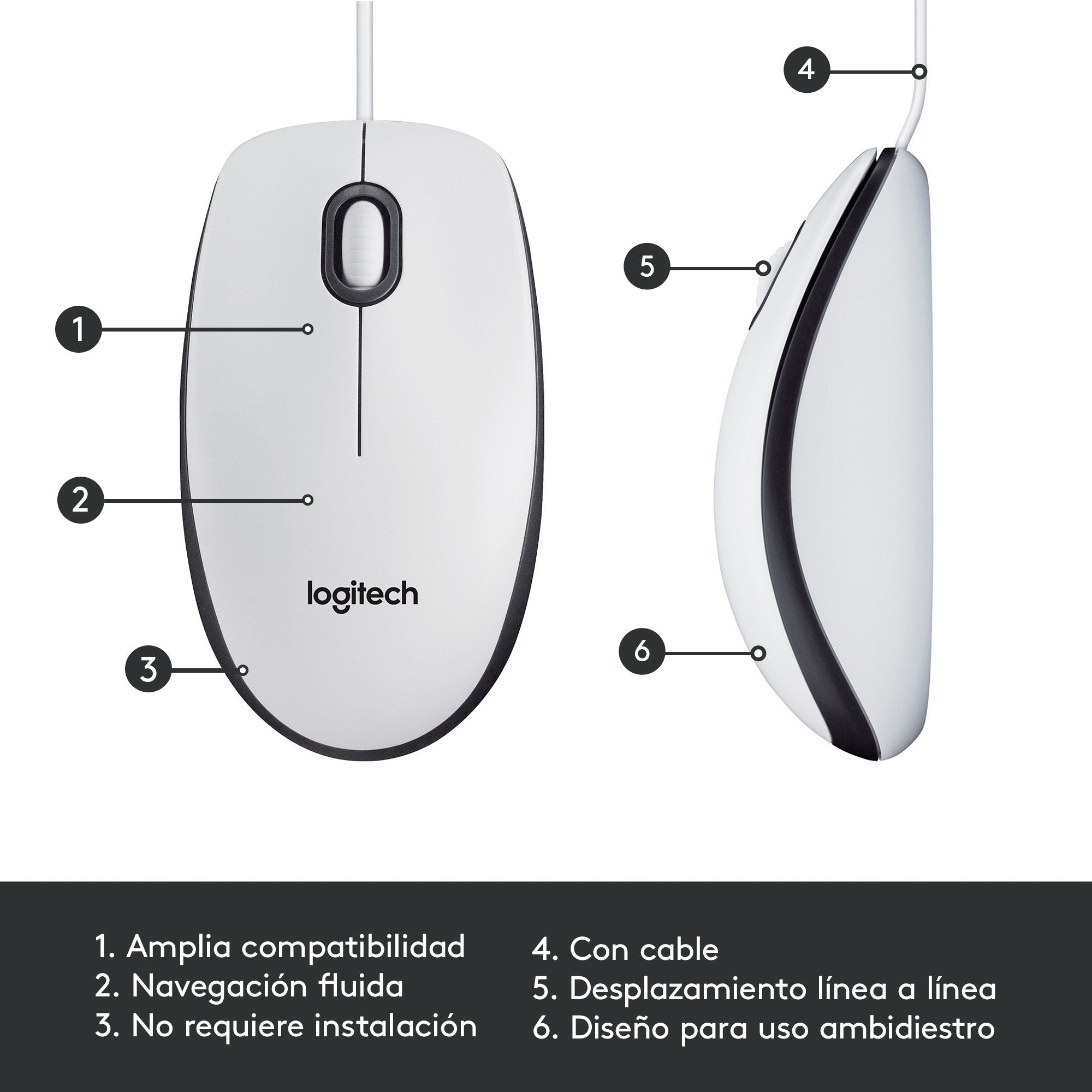 EAN 5099206070479 - Logitech 910-005004 ratón Oficina Ambidextro USB tipo A Óptico 1000 DPI imagen 16