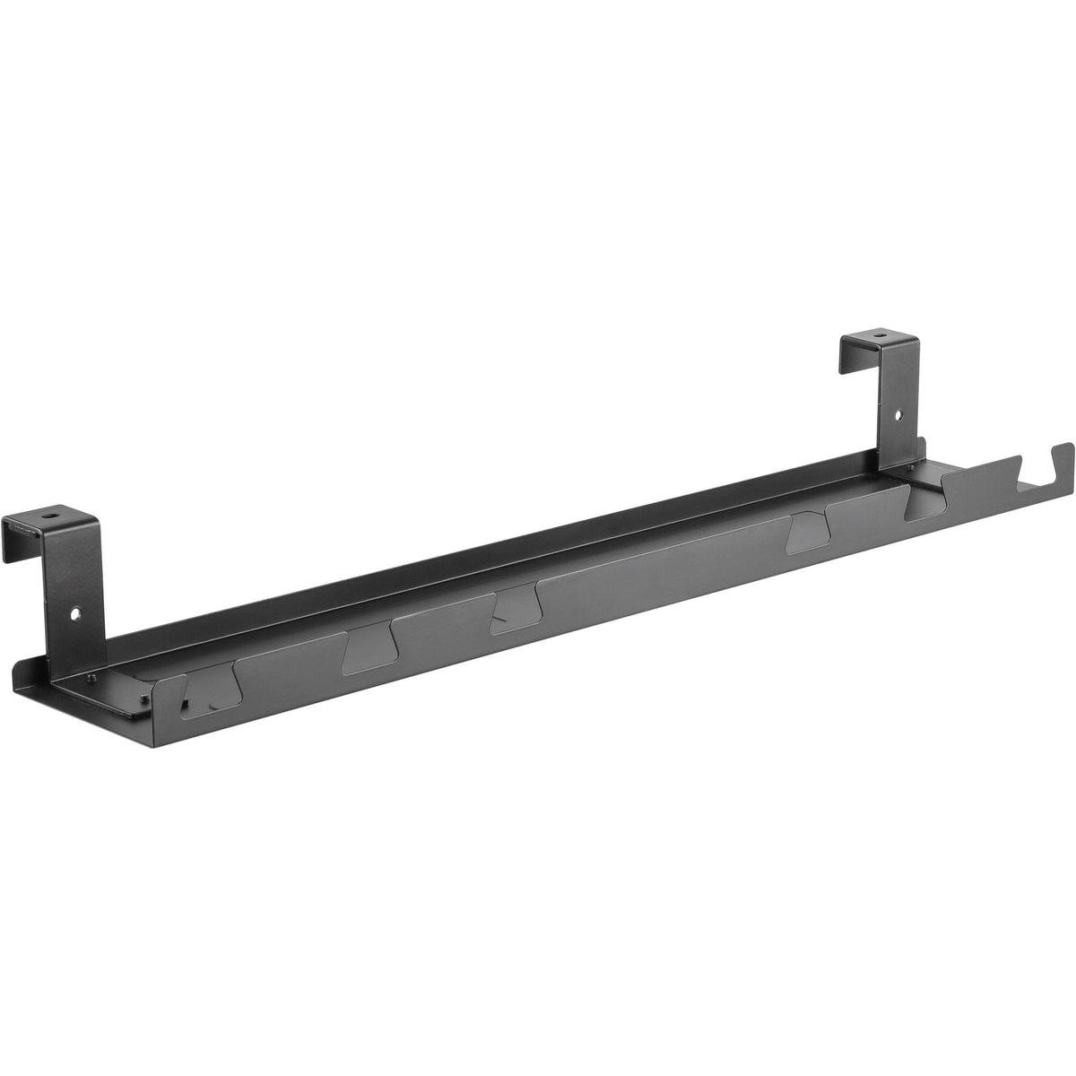 Inline Cable Guía/Estante Para Montaje Debajo De La Mesa, Negro