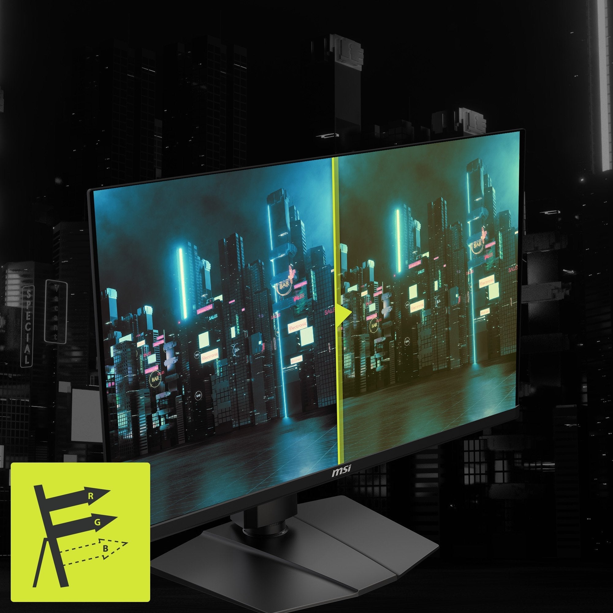 Monitor Gaming Msi Mag 274qrfde Qd E2 (27 Pulgadas), Negro, Wqhd, Rapid Ips, Hdr, Adaptive-Sync, Panel De 180hz 9s6-3cc29h-223