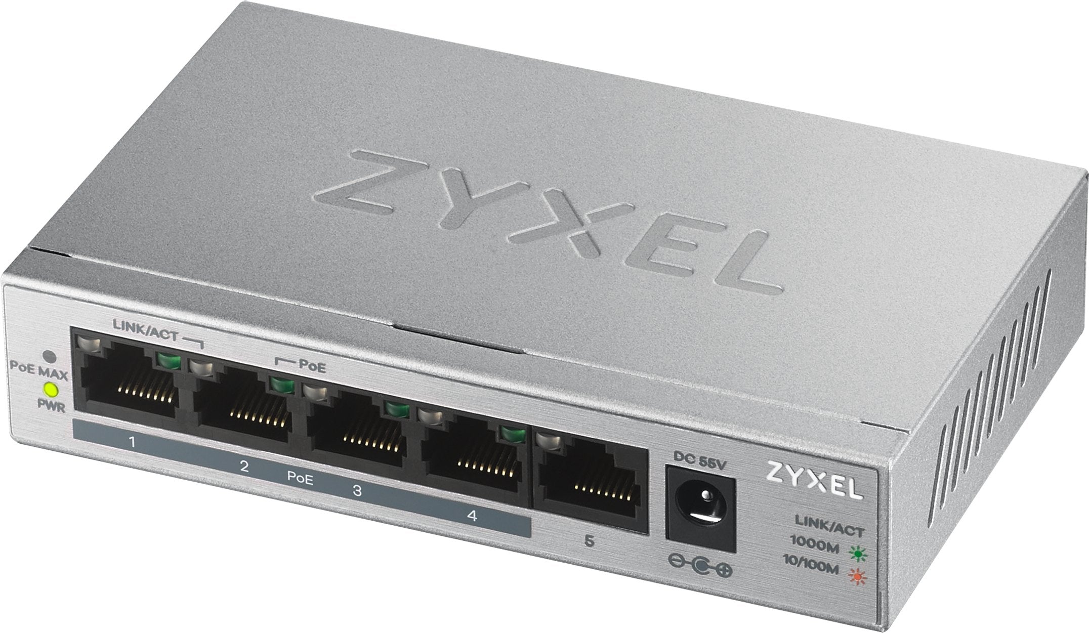 EAN 4718937603923 - Zyxel GS1005HP No administrado Gigabit Ethernet (10/100/1000) Energía sobre Ethernet (PoE) Plata imagen 1