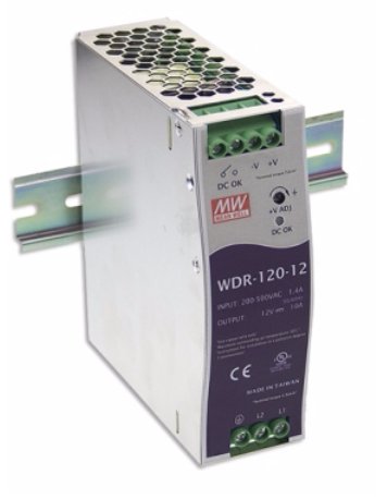 Meanwell Mean Well Wdr-120 Series Wdr-120-24 - Fuente De Alimentación (Montaje En Carril Din Posible)