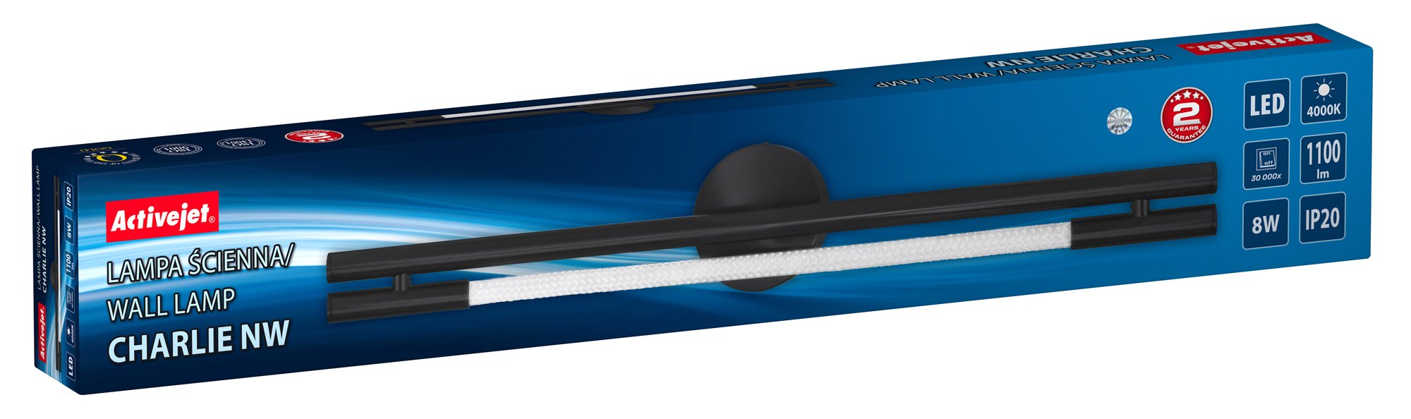 EAN 5901443122708 - Activejet AJE-CHARLIE NW iluminación de pared 8 W imagen 4