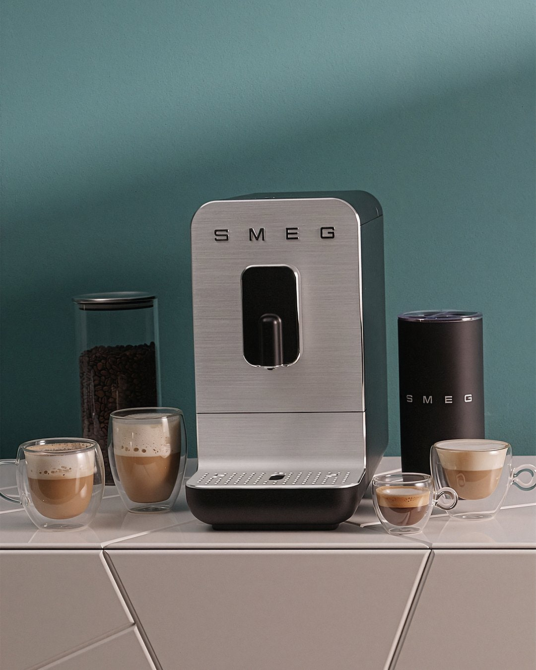 Smeg Mff02blmeu Milchaufschäumer , Negro Matt