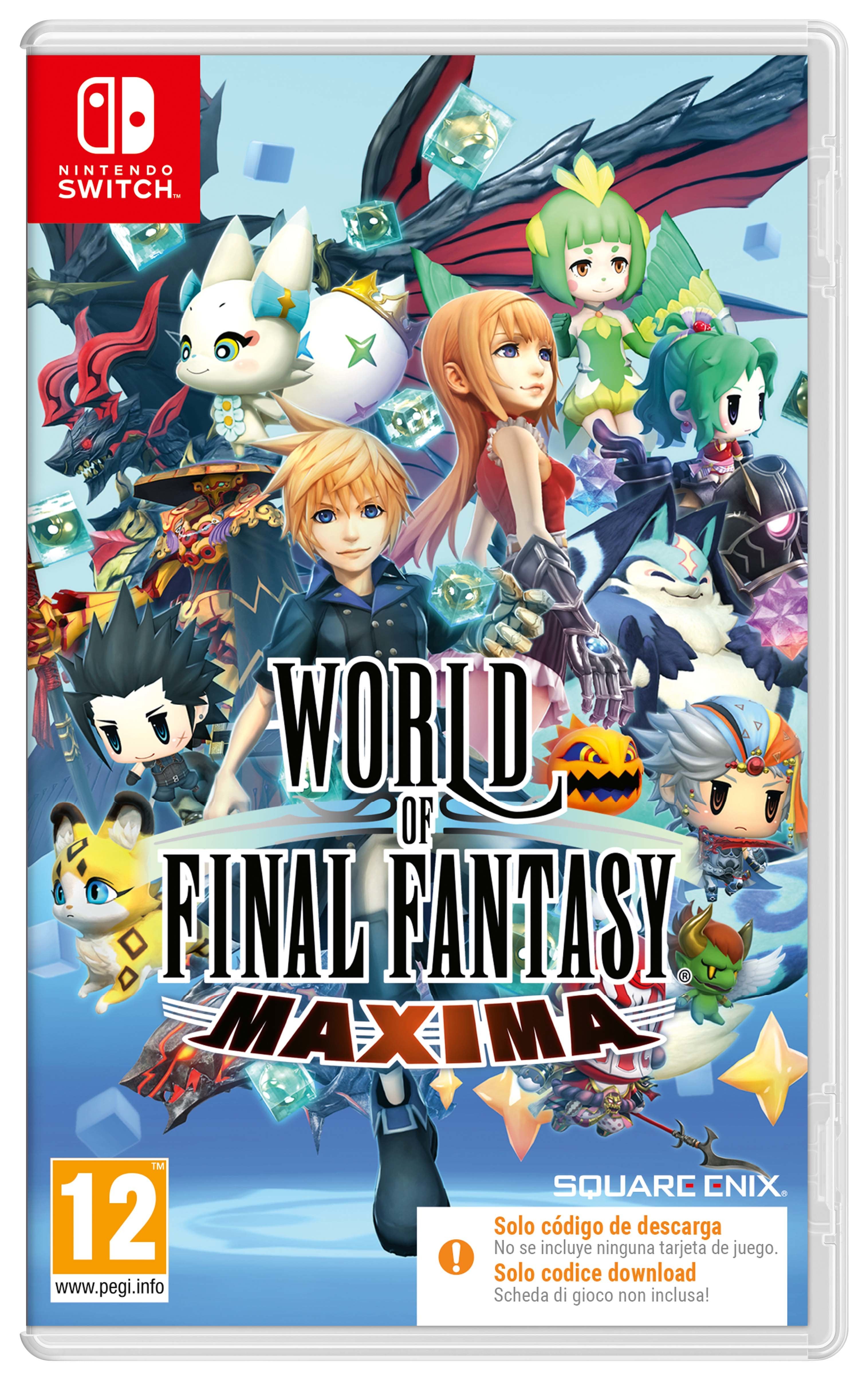 Juego World Of Final Fantasy Maxima Code In A Box Switch