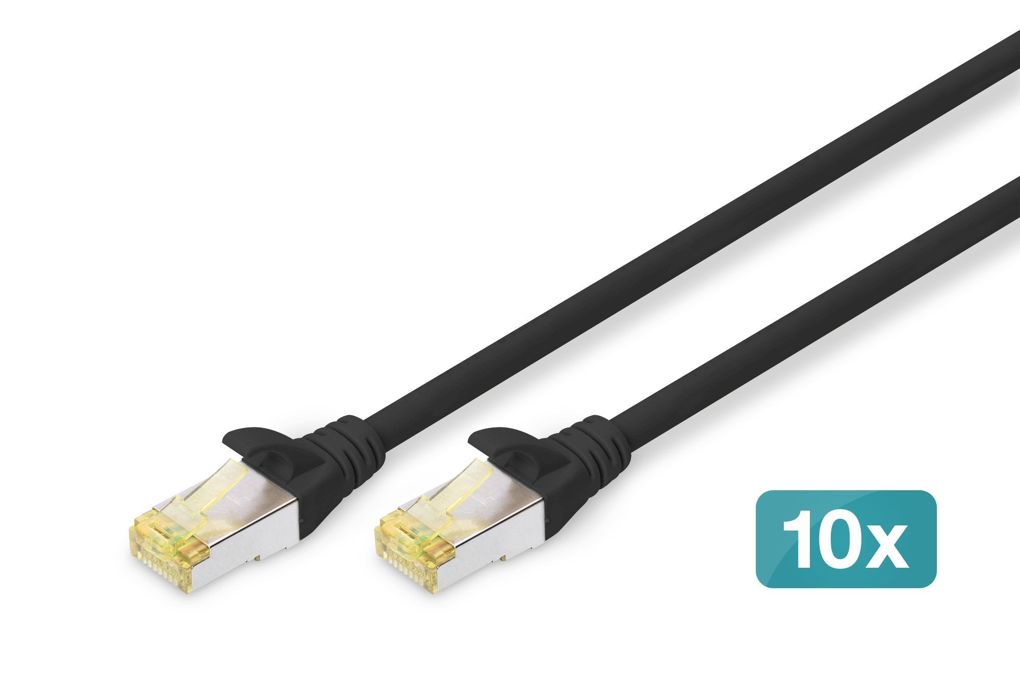 EAN 4016032469162 - Digitus DK-1644-A-020-BL-10 cable de red Negro 2 m Cat6a S/FTP (S-STP) imagen 1