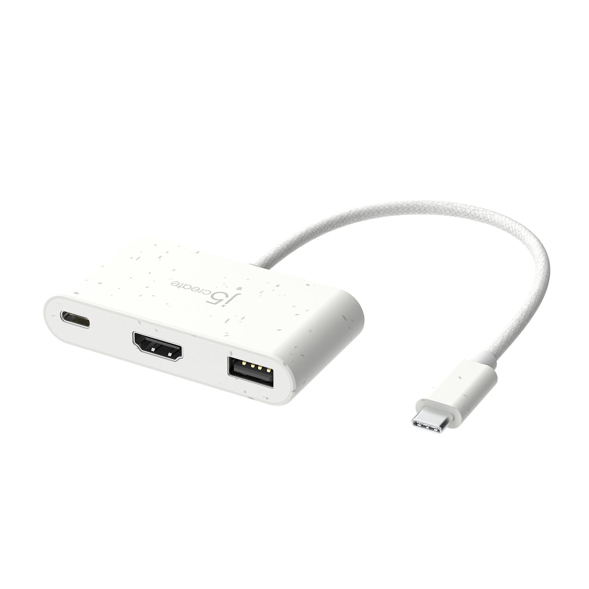 J5create Jca379ew-N Usb-C Ecológico A Hdmi Y Us De Tipo A Con Suministro De Energía