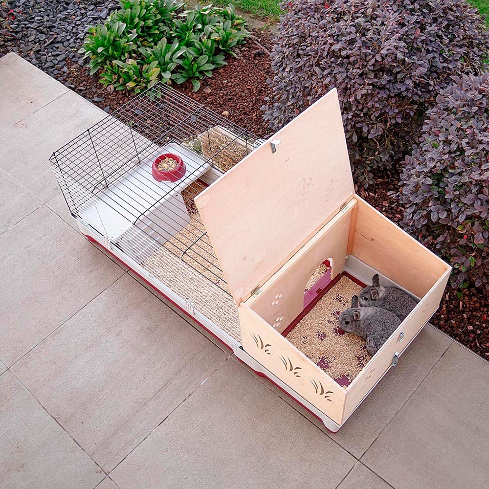 EAN 8010690142883 - Ferplast Krolik 140 Plus Rabit Gris, Rojo imagen 4