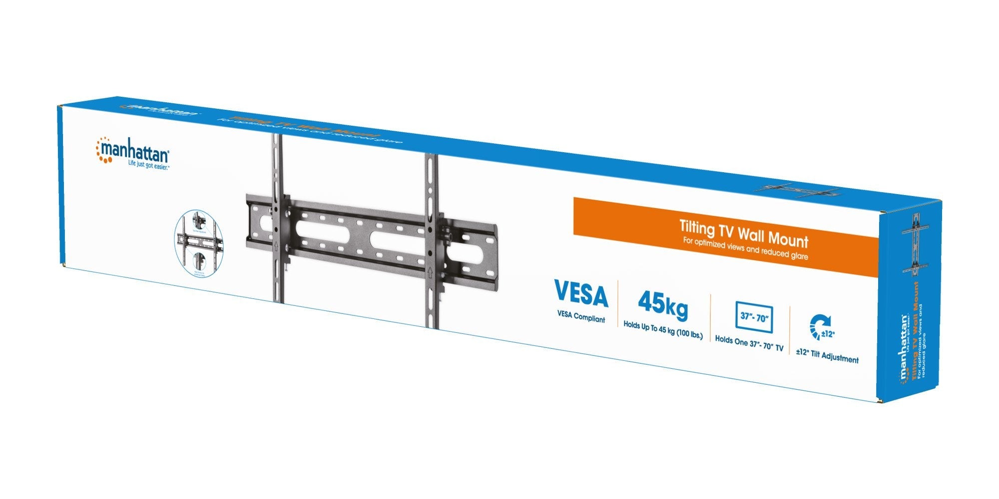 EAN 0766623462280 - Manhattan 462280 soporte para TV 177,8 cm (70") Negro imagen 12