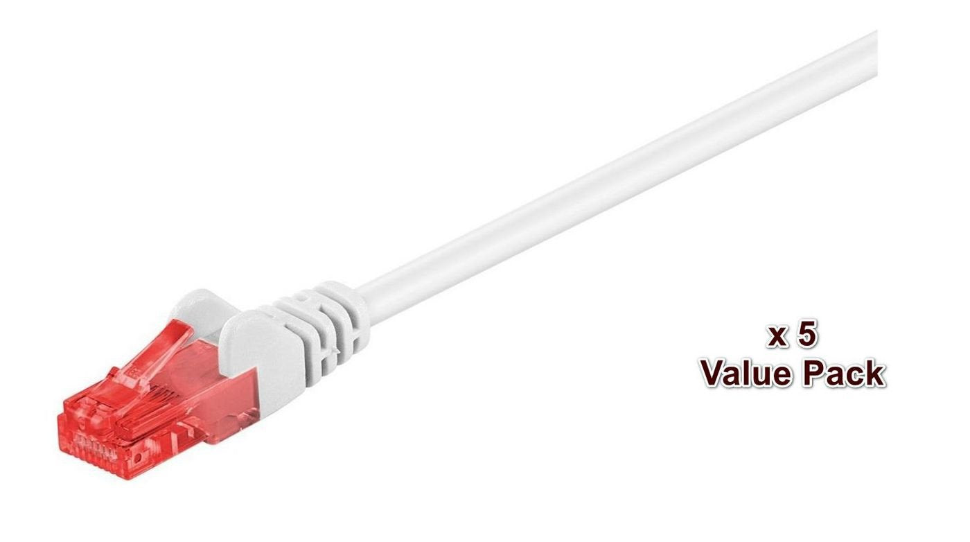 U/Utp Cat6 15m White 5 Pack 1 Pcs. = 5 Pcs. In One Bag