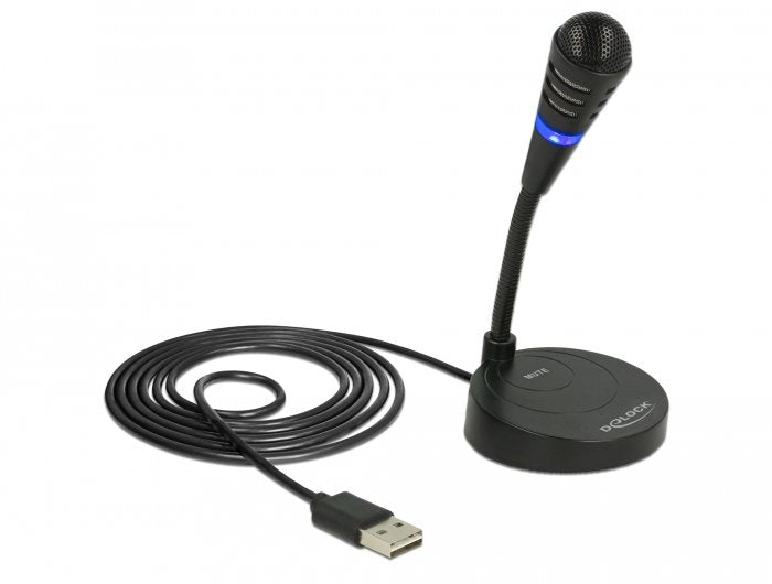 Microfono De Sobremesa Para Pc Por Usb Con Pulsador