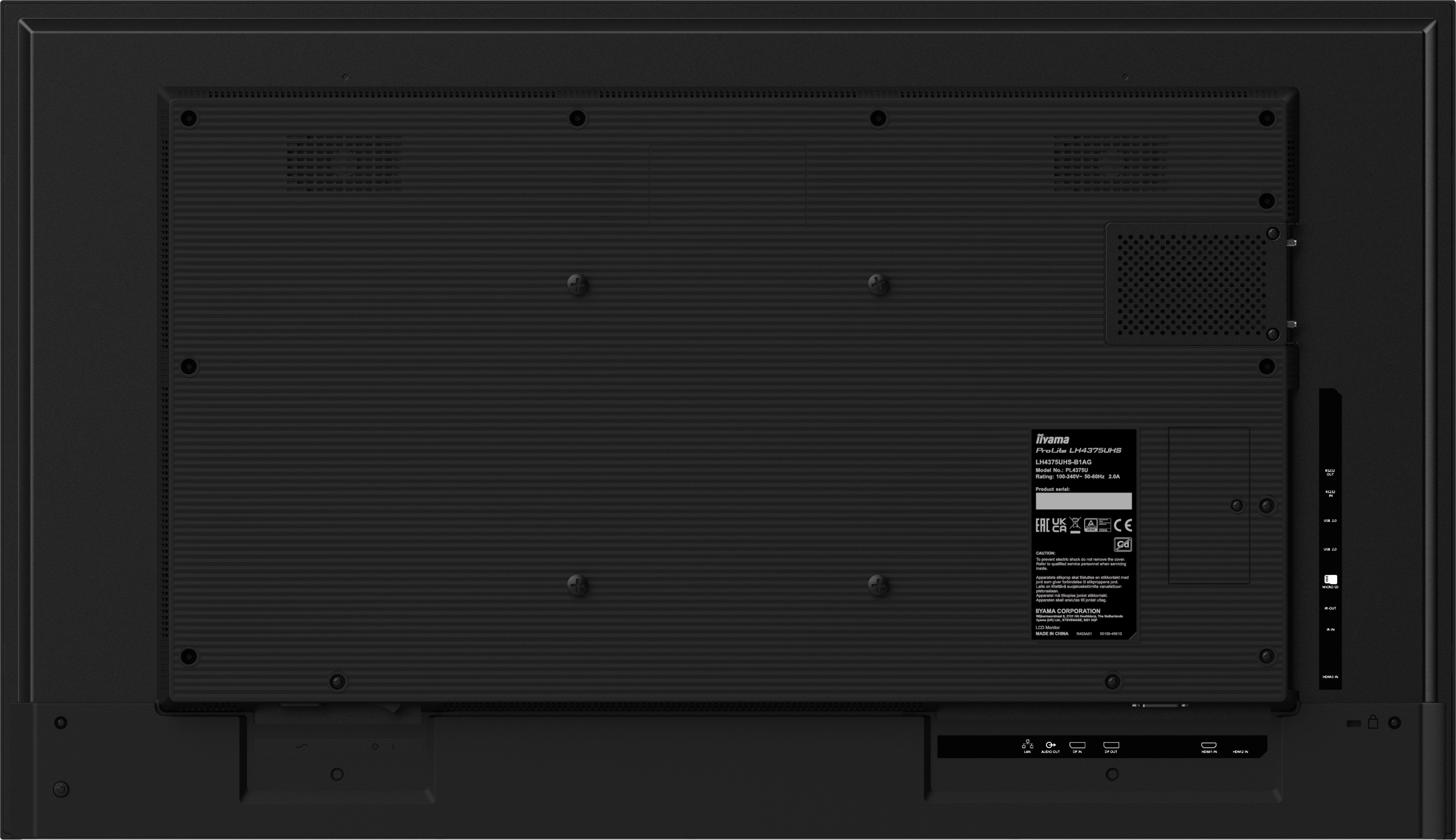 EAN 4948570123575 - iiyama LH5565UHSB-B1 pantalla de señalización Diseño de quiosco 138,7 cm (54.6") LED Wifi 800 cd / m² 4K imagen 12