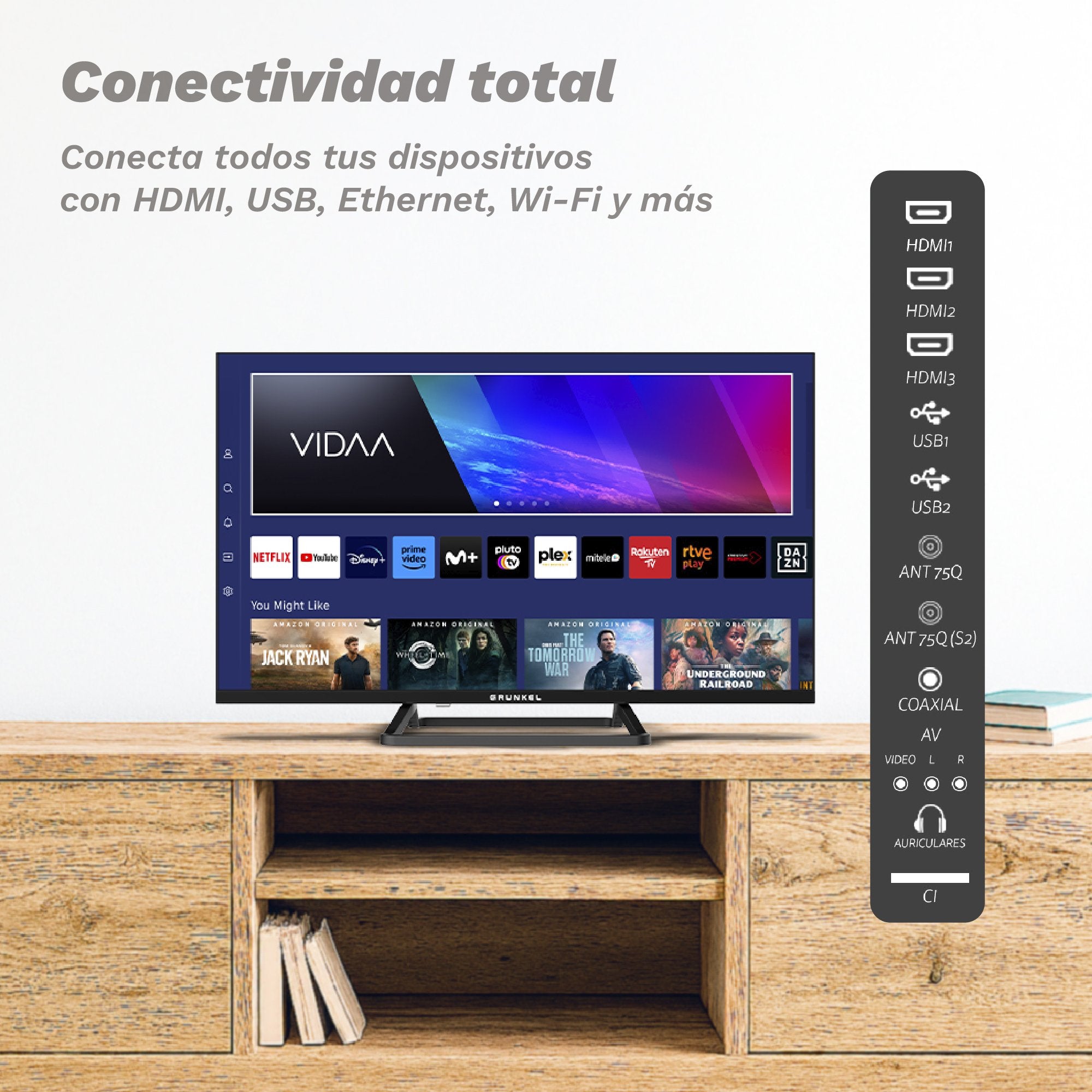 Televisor Grunkel Qled-3225vd 32' Hd Smart Tv Wifi