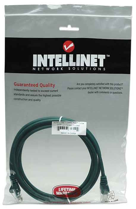 Intellinet Rj-45 M/M, 1m Cable De Red Verde Cat5e U/Utp (Utp)