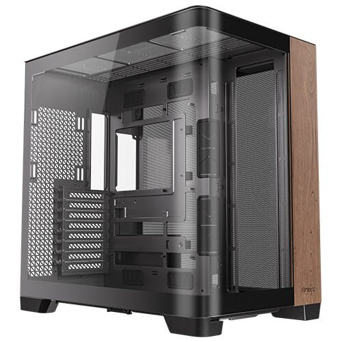 Caja Pc Antec C8 Curve Wood E-Atx Negro 2xvent 160 Mm 1x140mm 2xusb Sn Fuente