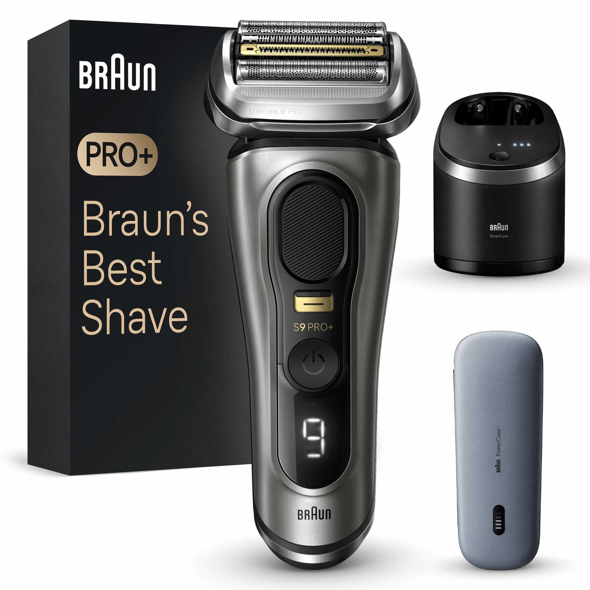 EAN 7500435218276 - Braun Series 9 Pro+ 9575cc Wet & Dry Máquina de afeitar de láminas Recortadora Metálico imagen 1