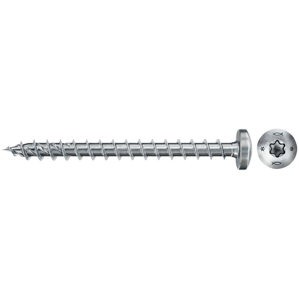 Tornillos Fischer Power-Fast Ii Fpf Ii 4,0x40 Mm - 200 Piezas (670239) Cabeza Plana + Rosca Full Torx