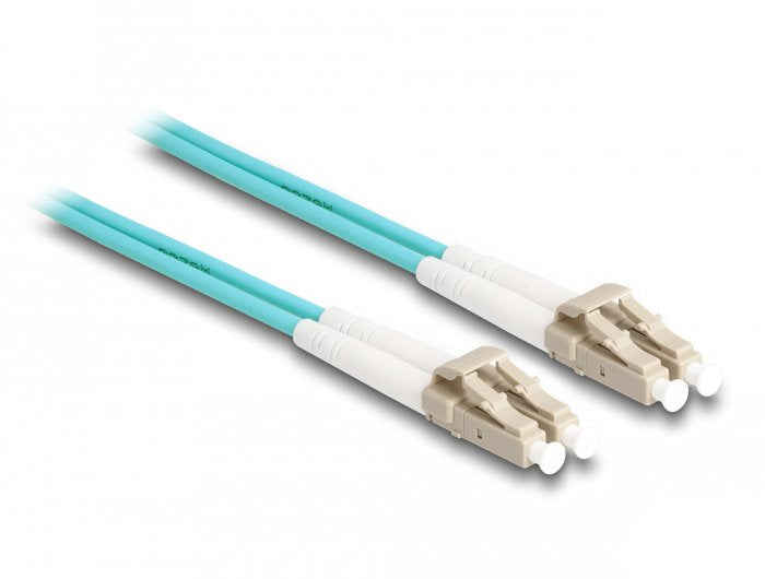 Delock 87907 Cable De Fibra Optica 1 M Lc Om3 Color Aguamarina