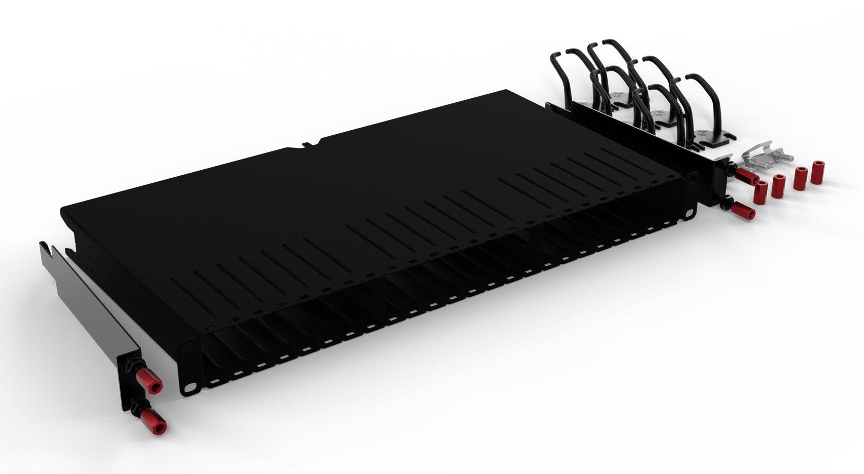 Patchbox Patchpanel Gehäuse 48,3cm (19") Plus+ Rahmen Inkl. Montageschienen