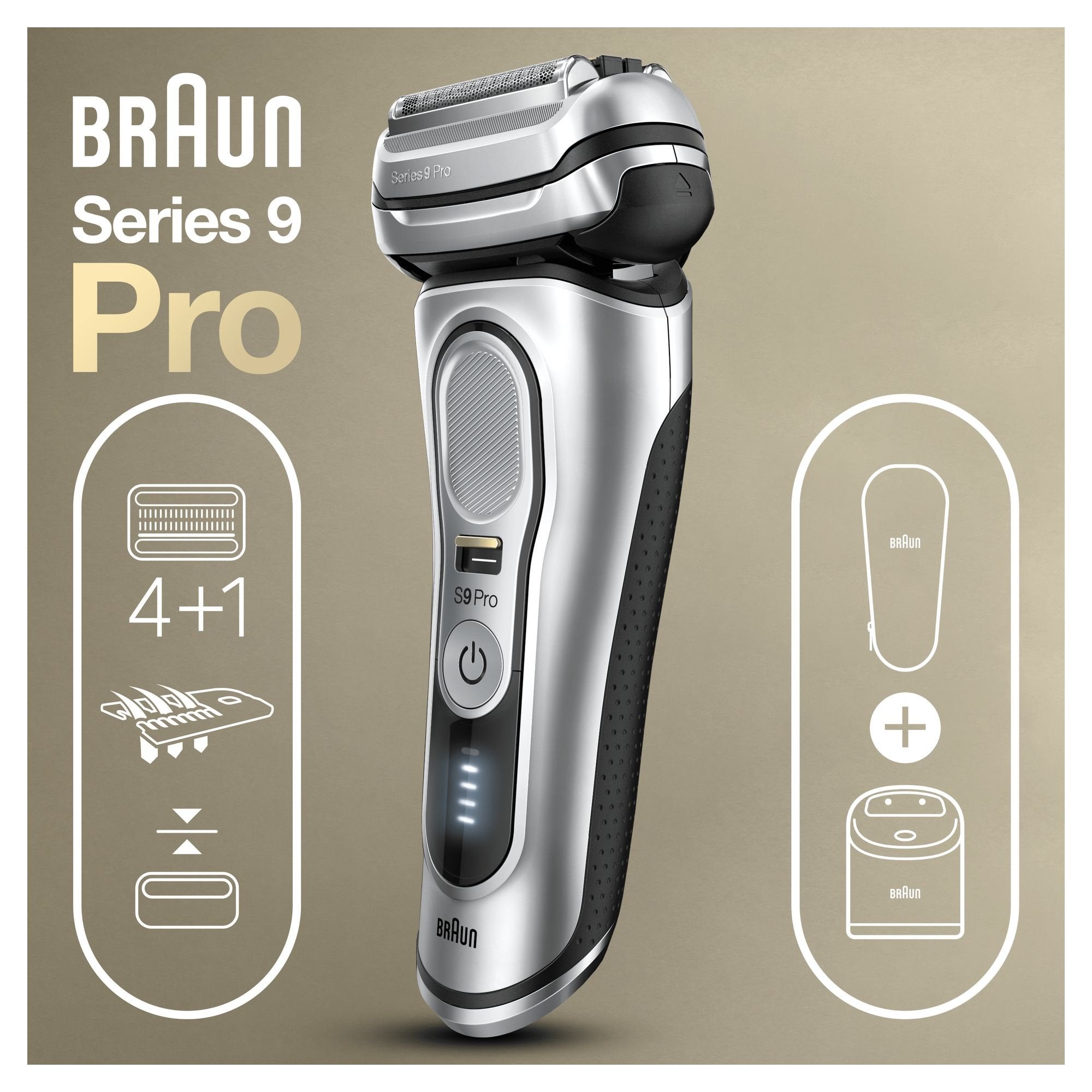 EAN 4210201394235 - Braun Series 9 9467cc Wet & Dry Máquina de afeitar de láminas Recortadora Negro, Gris imagen 2