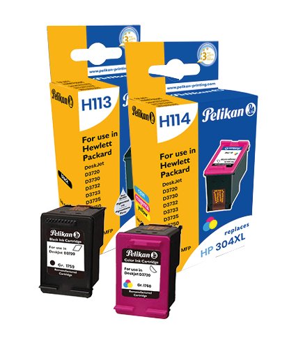 Pelikan Hp 304xl Multi-Pack 304xl Negro + 304xl Color N9k08ae