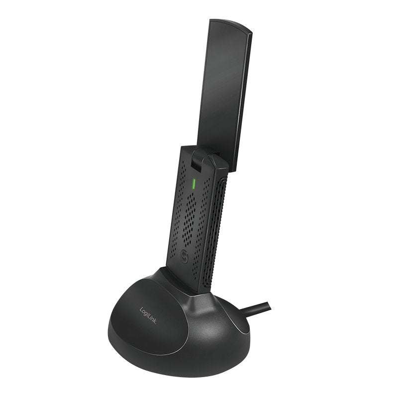 Logilink Adaptador Wlan Usb3.0 1900mbps, 2t2r, Con Base
