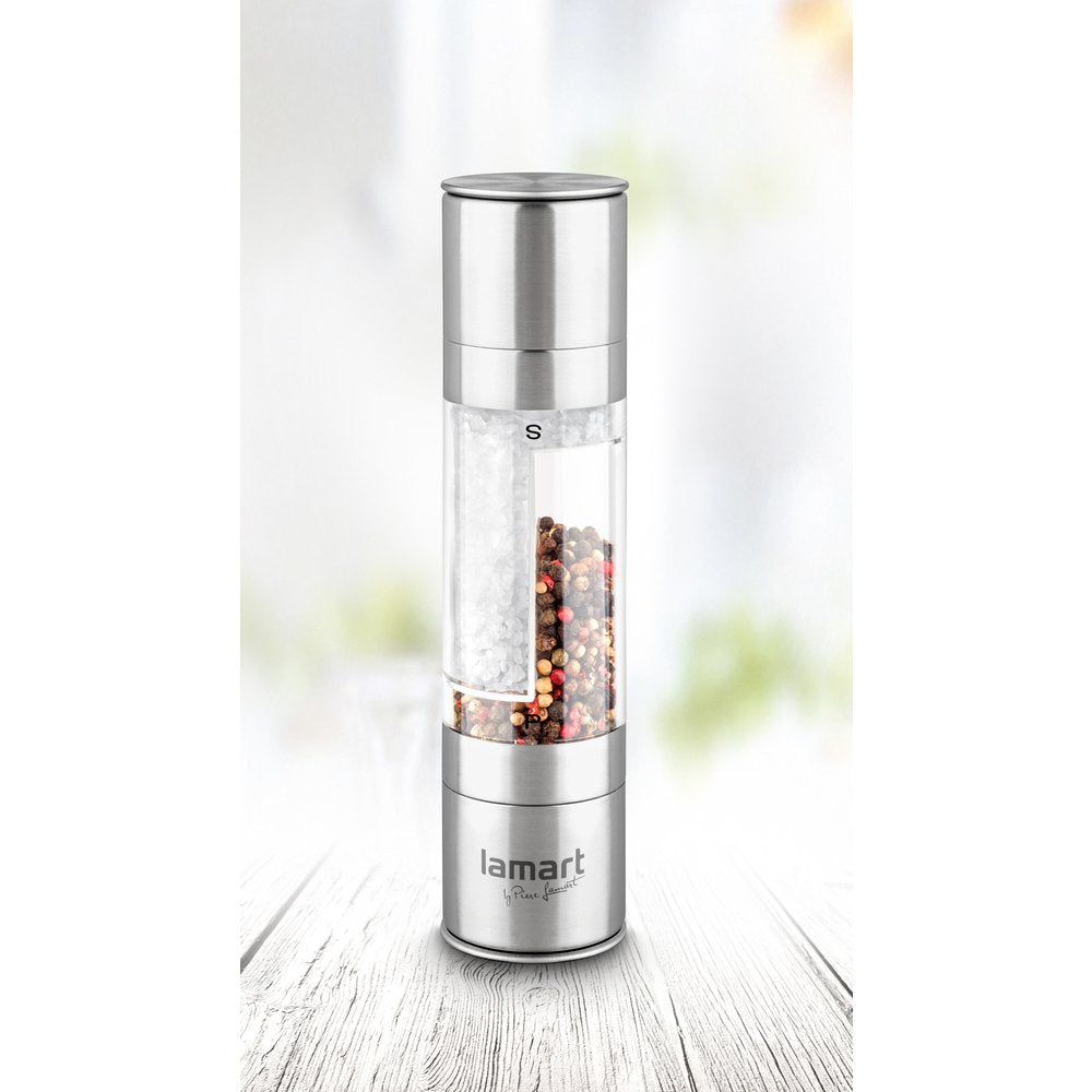 EAN 8590669180035 - Lamart LT7014 molinillo de especias Molinillo para sal y pimienta Acero inoxidable, Transparente imagen 2