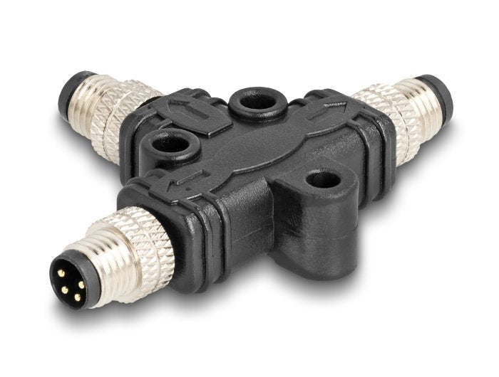 M8 T-Splitter A-Kodiert 4 Pin 1 X Stecker Zu 2 X Stecker Parallelschaltung