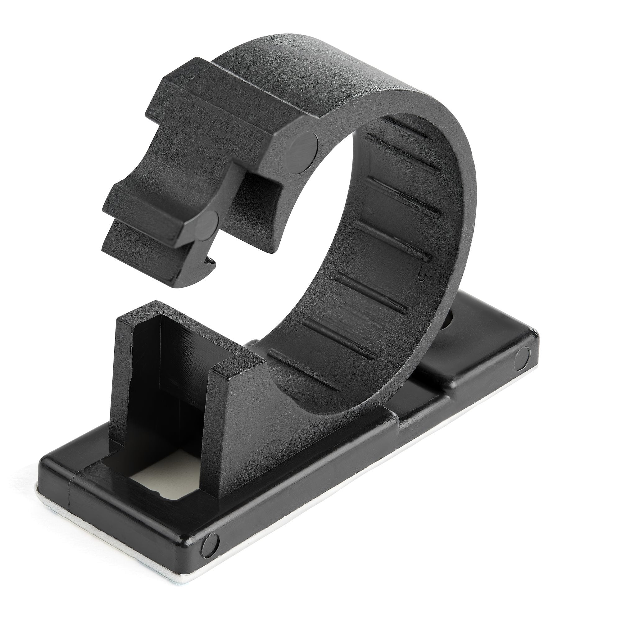 Startech.Com 100 Clips De Gestión De Cableado Adhesivos Negro Organizador De Cableado Para Escritorios/Oficinas Mordaza De Nylon Autoadhesiva Con Clasificación Contra Fuego Ul/94v-2 (Cbmcc3) Clips Para Cables Negro Conforme A La Taa (Paquet