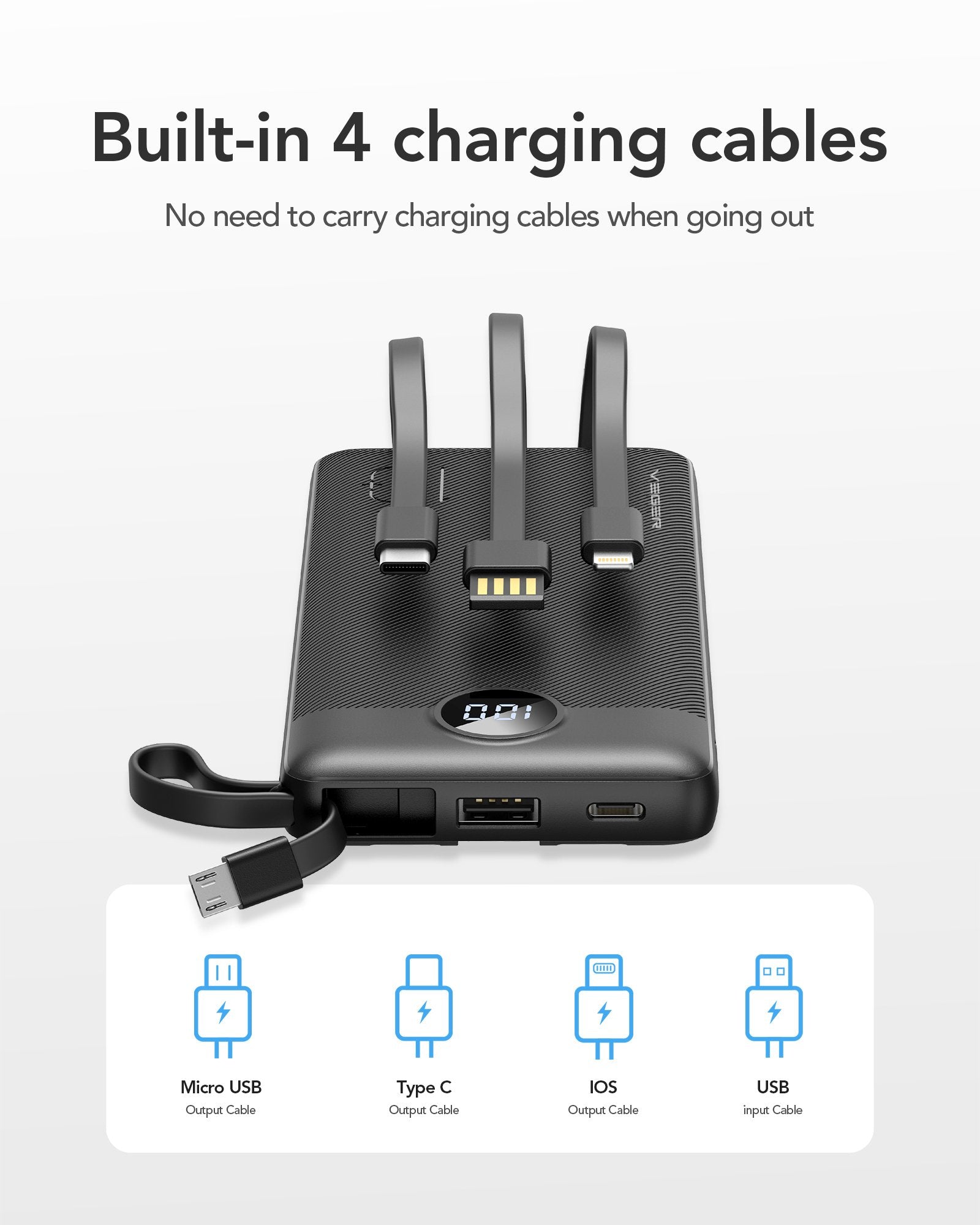 EAN 6970453554204 - VEGER C10 batería externa Polímero de litio Negro imagen 9