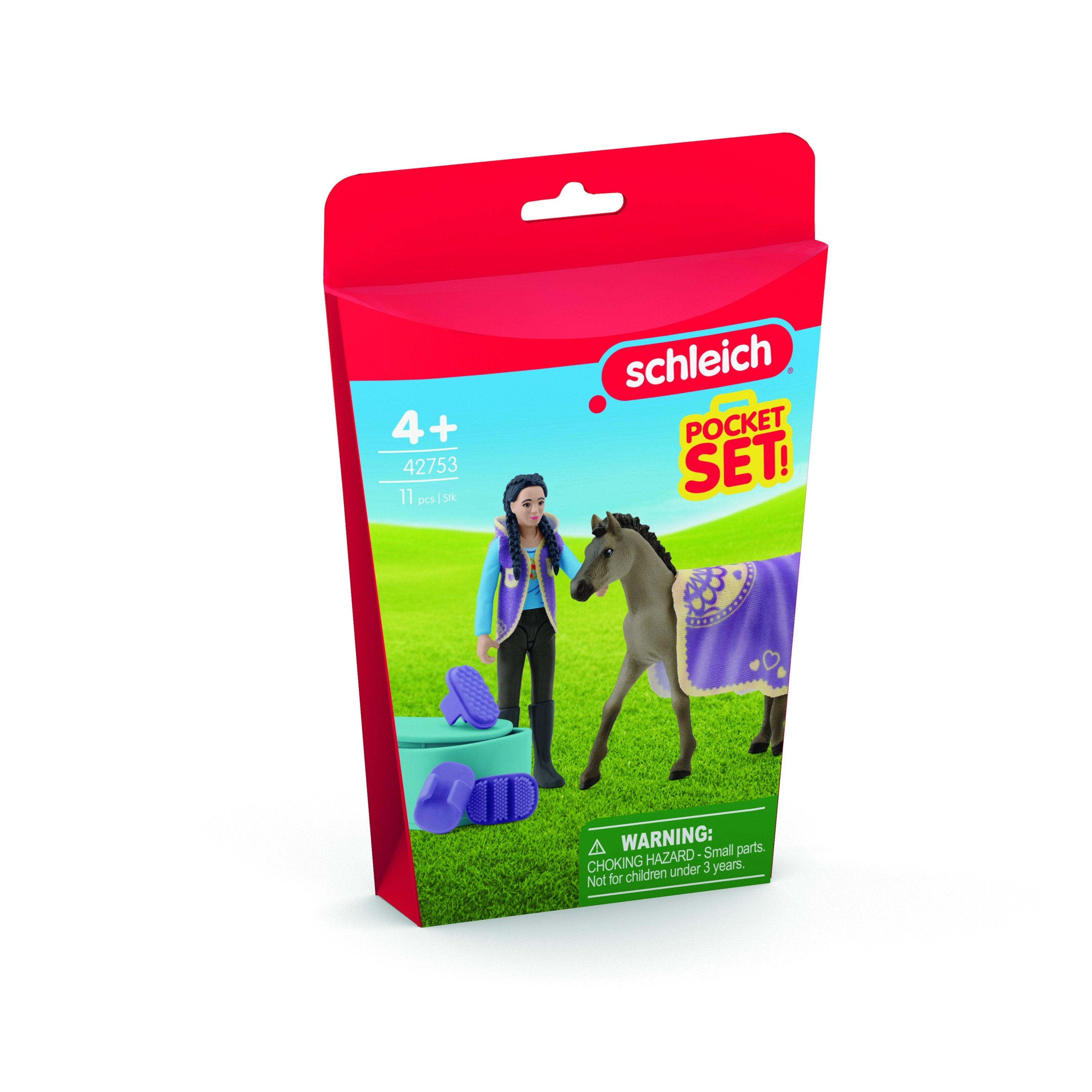 Schleich Horse Club Beauty Set Con Kim, Construcción De Juegos 42753