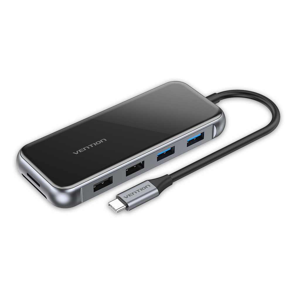 EAN 6922794745636 - Vention TFGHB base para portátil y replicador de puertos Alámbrico USB 3.2 Gen 1 (3.1 Gen 1) Type-C Gris, imagen 1