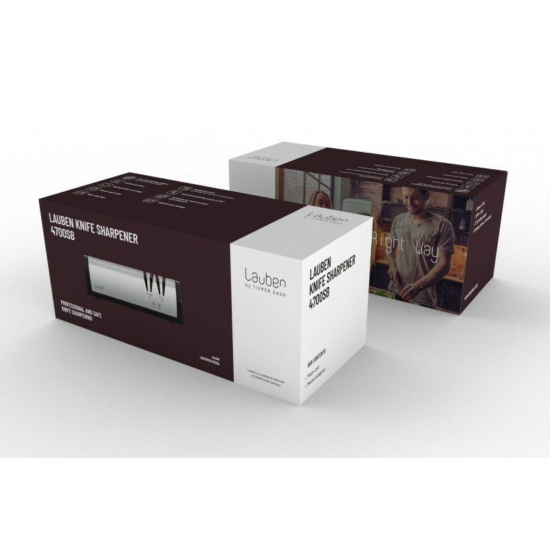 Lauben Lbksmks4700sa Afilador De Cuchillos Eléctrico Negro, Acero Inoxidable
