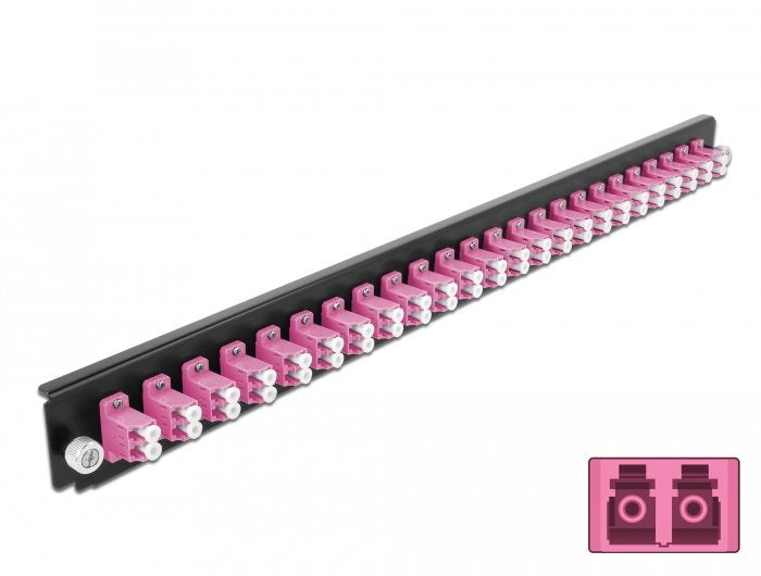 19? Lwl Spleissbox Frontblende 24 Port Lc Duplex Violett
