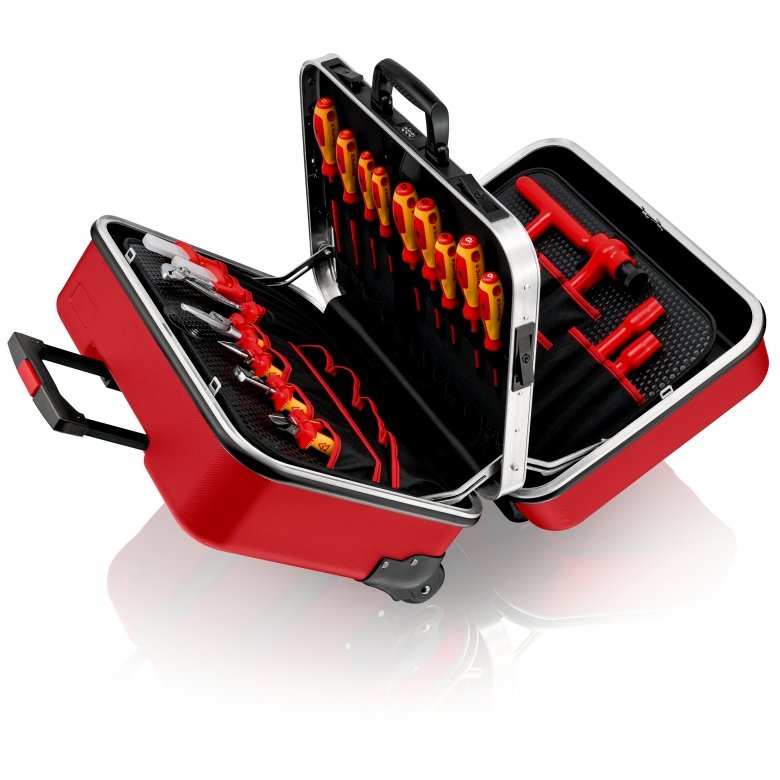 EAN 4003773084341 - Knipex 98 99 15 caja de herramientas Negro, Rojo Acrilonitrilo butadieno estireno (ABS), Aluminio imagen 1