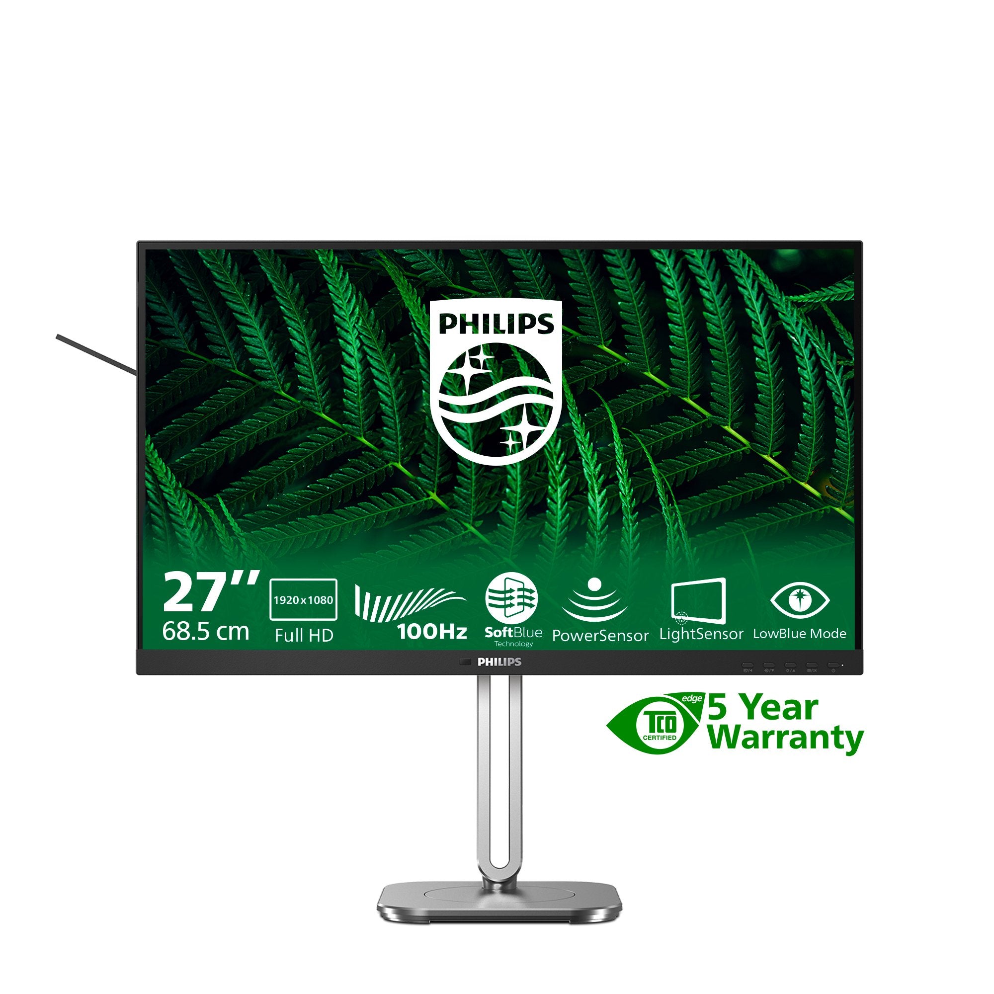 EAN 8721038001761 - Philips 5000 series 27B2G5200/00 pantalla para PC 68,6 cm (27") 1920 x 1080 Pixeles Full HD LCD Antracita imagen 3