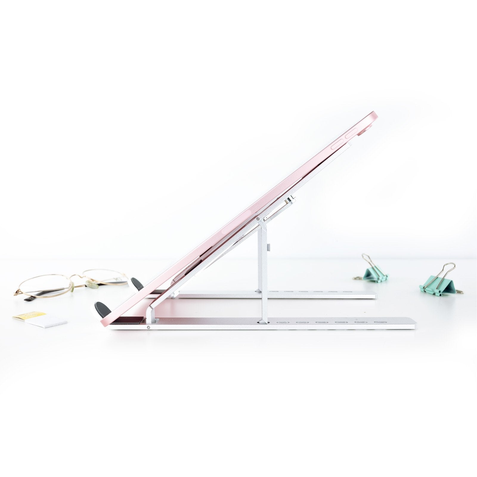 EAN 8433281010055 - TooQ TQLRS0033-AL soporte para ordenador portátil Soporte para ordenador portátil y tableta Plata 38,1 cm imagen 10