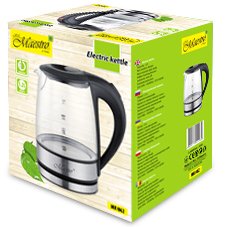 EAN 4820177144965 - Feel Maestro MR062 tetera eléctrica 1,2 L 1630 W Negro, Transparente imagen 5