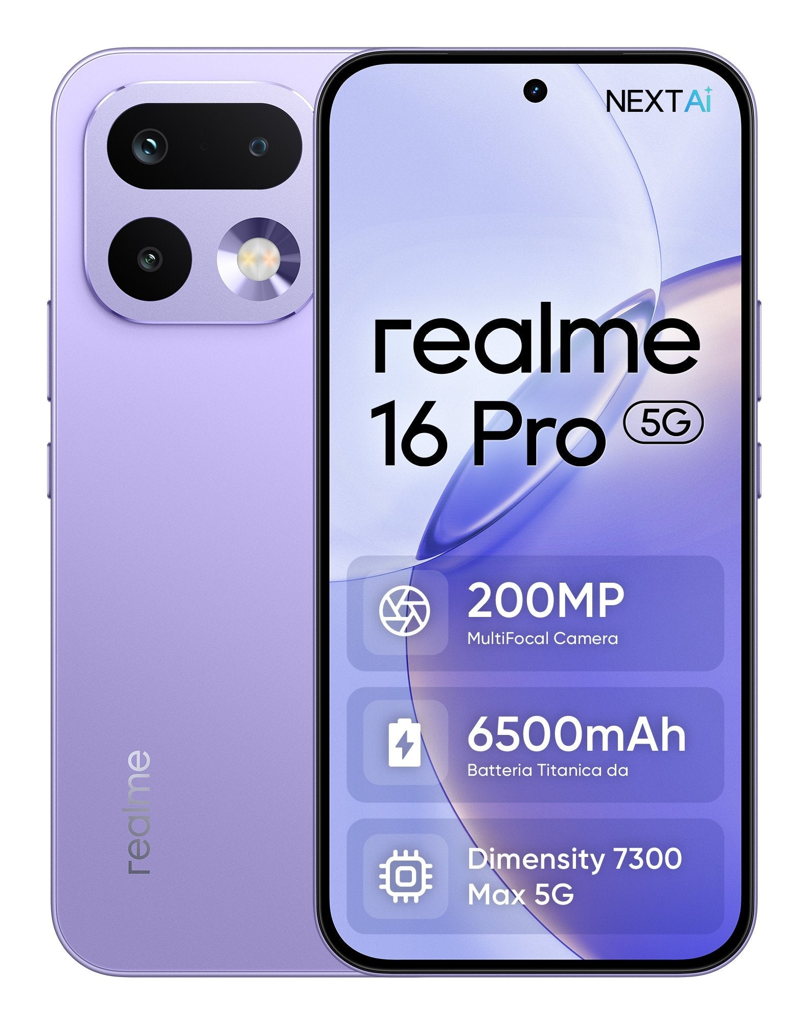 Smartphone Realme 16 Pro 8+512gb 6.78"5g Purple Ita