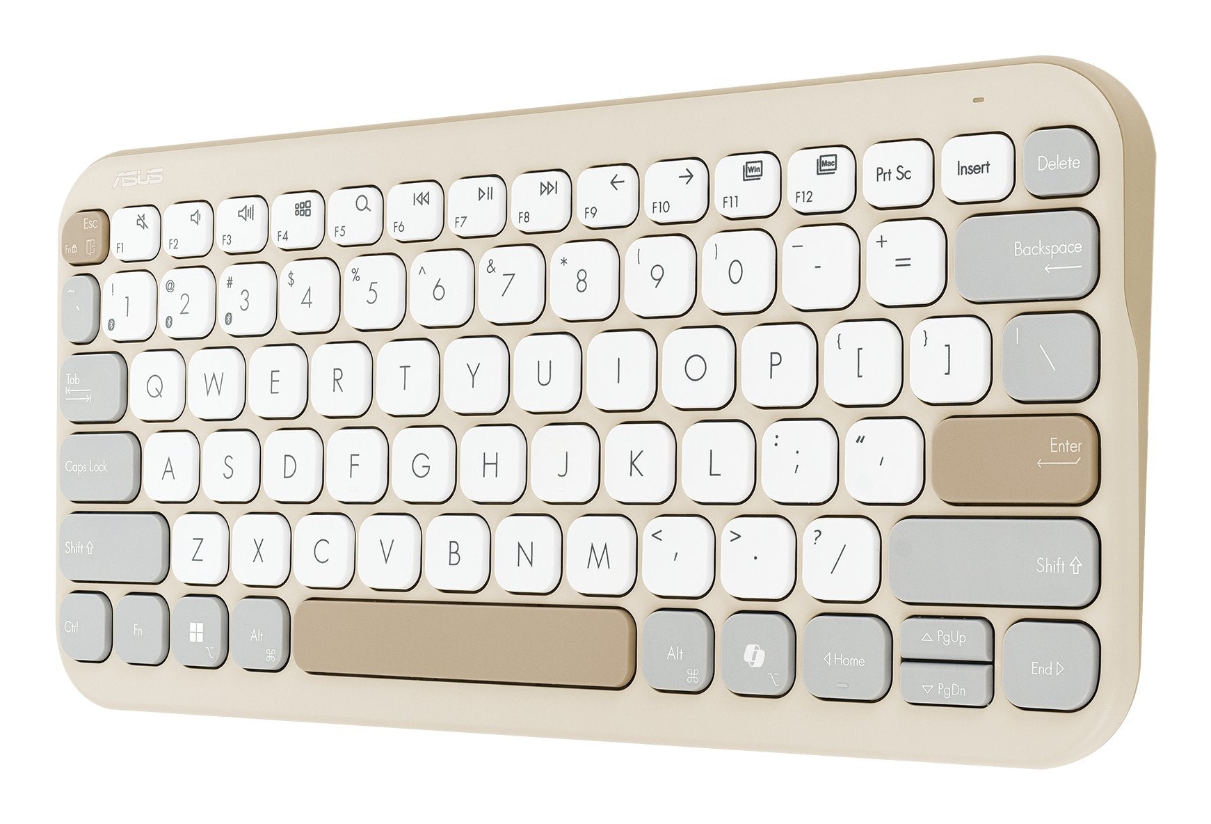 EAN 4711387539033 - ASUS Marshmallow Keyboard KW100 teclado Hogar Bluetooth QWERTZ Alemán Beige, Gris, Blanco imagen 6