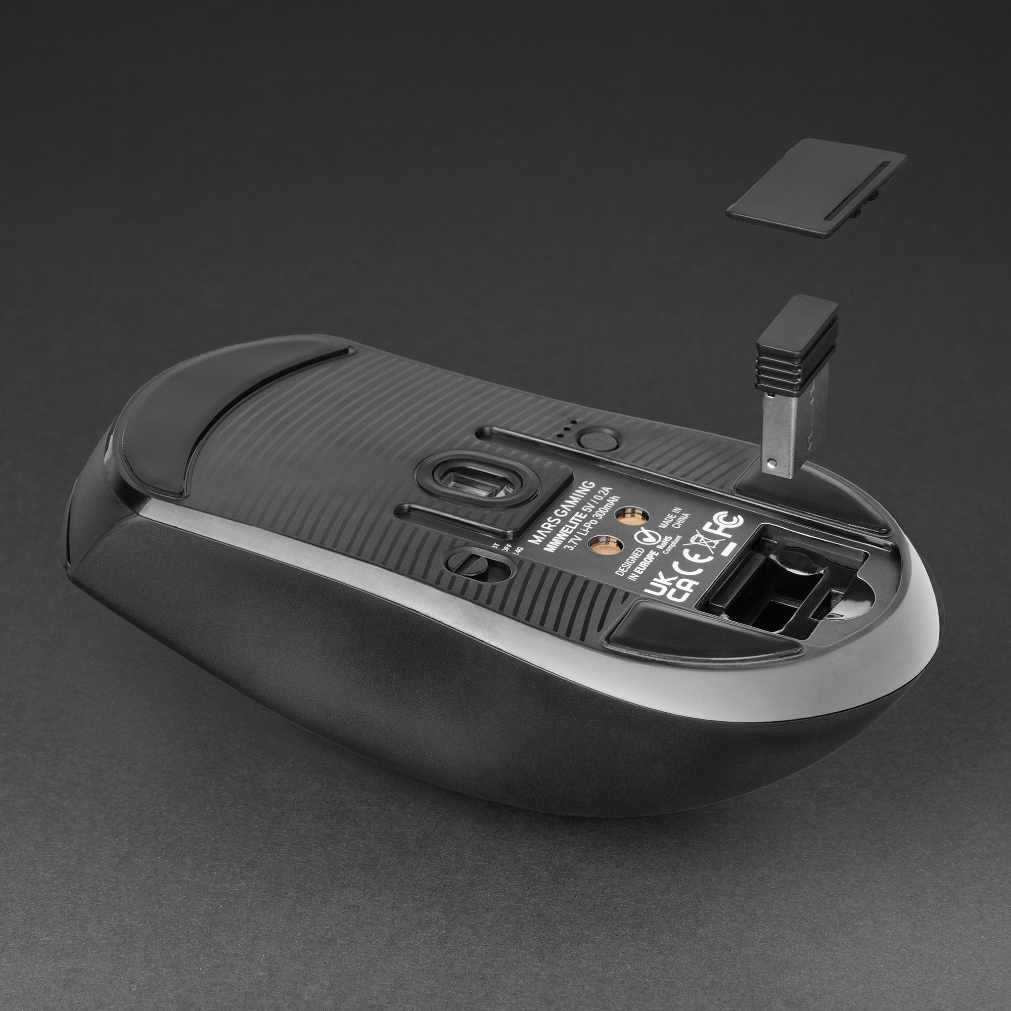 Raton Optico Wireless Mmwelite Negro Mars Gaming