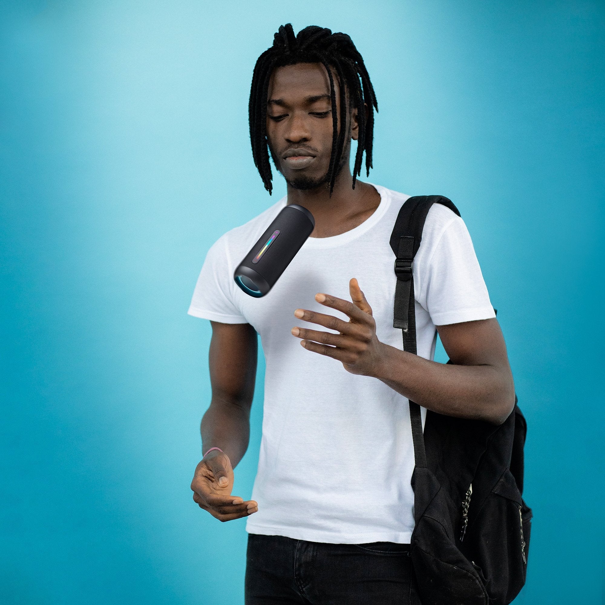 Ngs Altavoz Port Bt Luces Rgb Ip67 Color Negro 30w