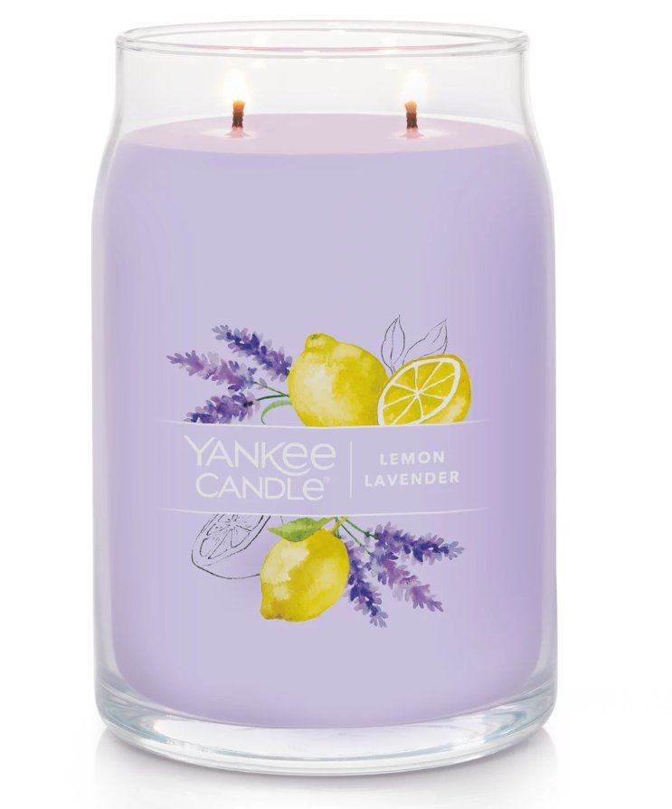 Yankee Candle 1629970e Vela Cilindro Lavanda, Limón, Tangerina Púrpura 1 Pieza(S)