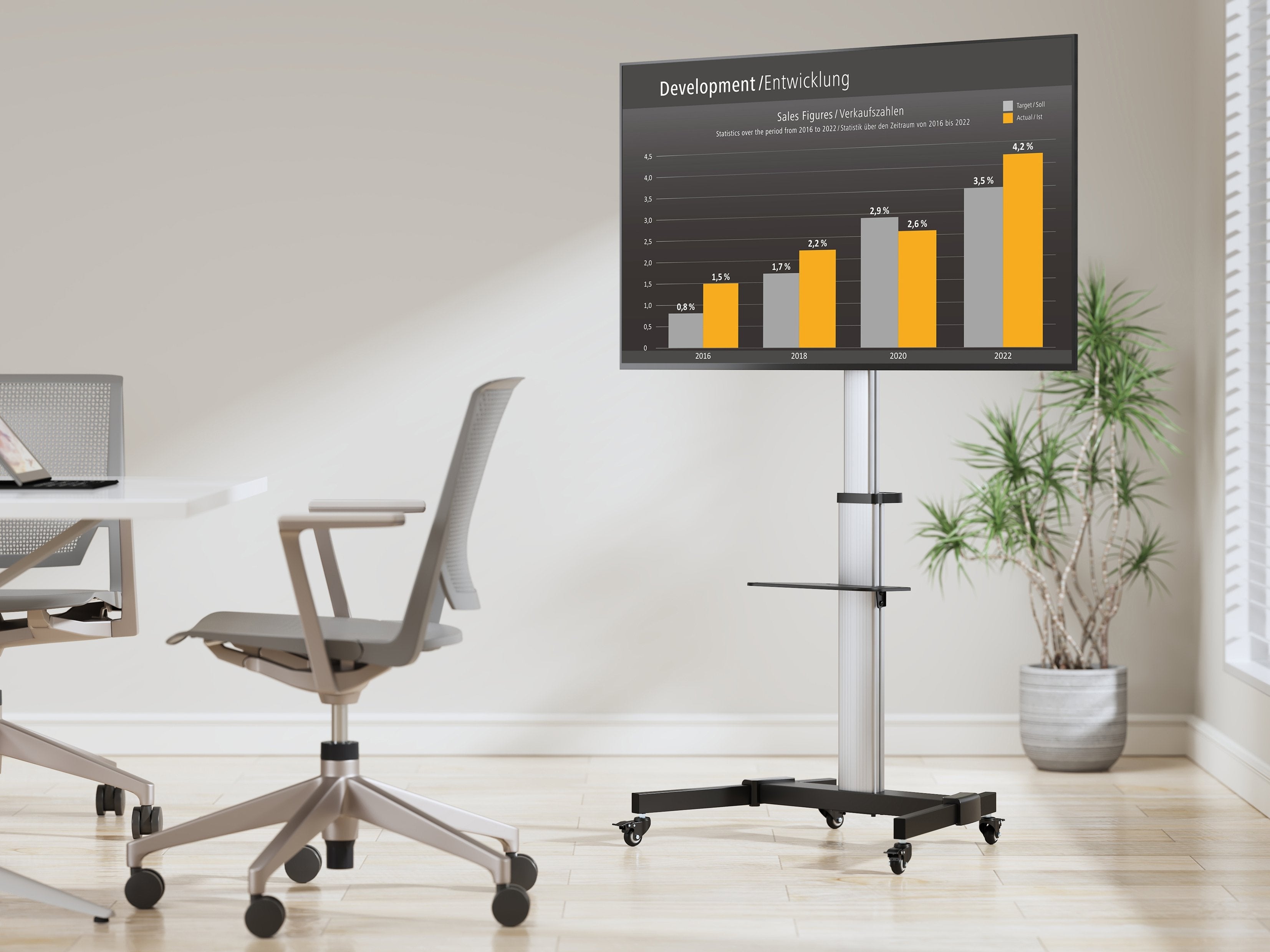 Equip Soporte De Piso 37"-86" 1tft 50kg 1 Emante Si