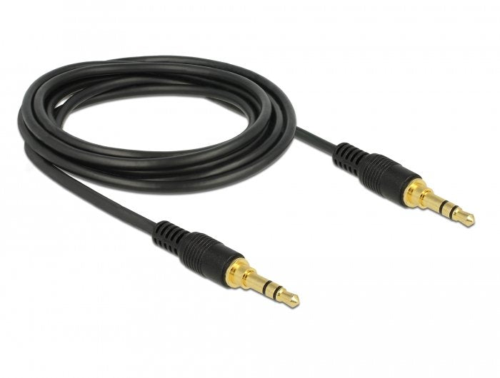 Delock 85551 Cable Estéreo De 3,5 Mm De 3 Pines Macho > Macho 3 M Negro